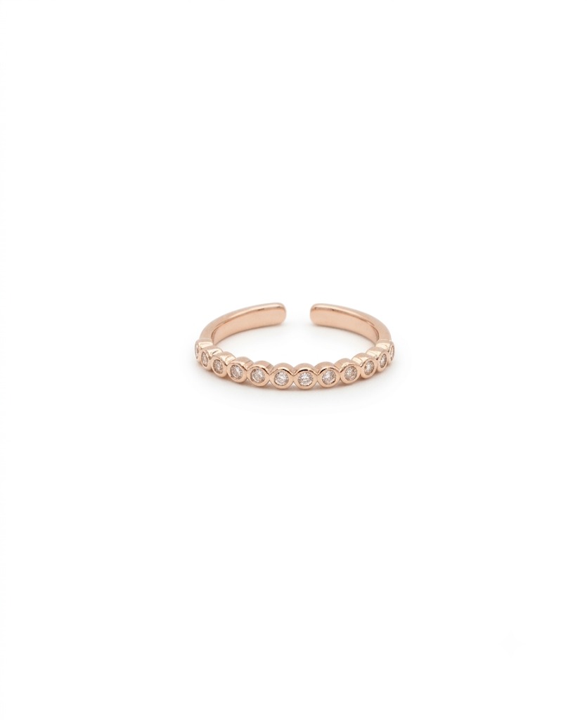 Rose Gold Bezel Eternity Ring